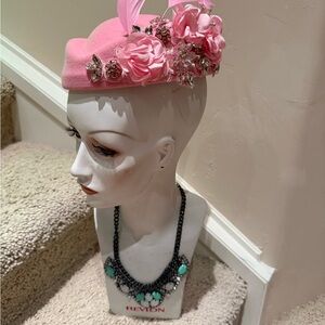 Elegant Pink Floral Women's Hat